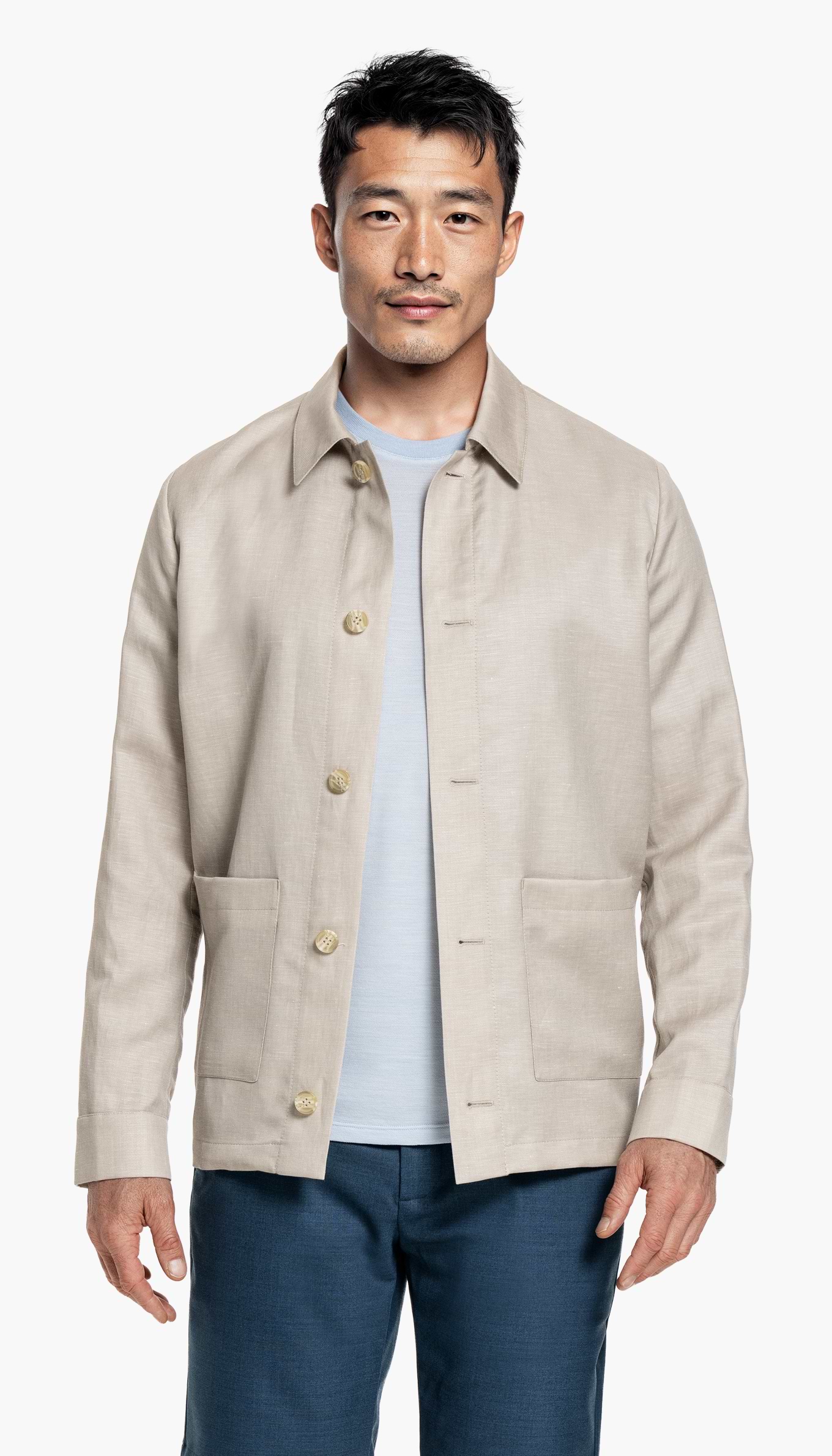 Wool Linen Overshirt