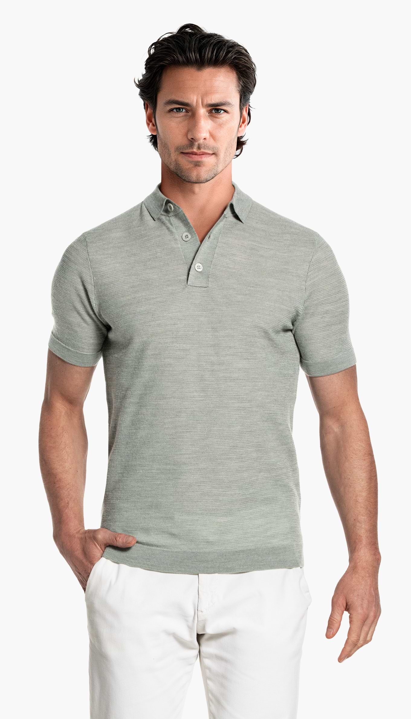 Riva Barley Buttons Short Sleeve