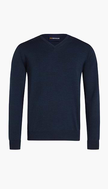 Carraig Donn Men's 100% Irish Merino Wool Sweater With A Trinity Knot