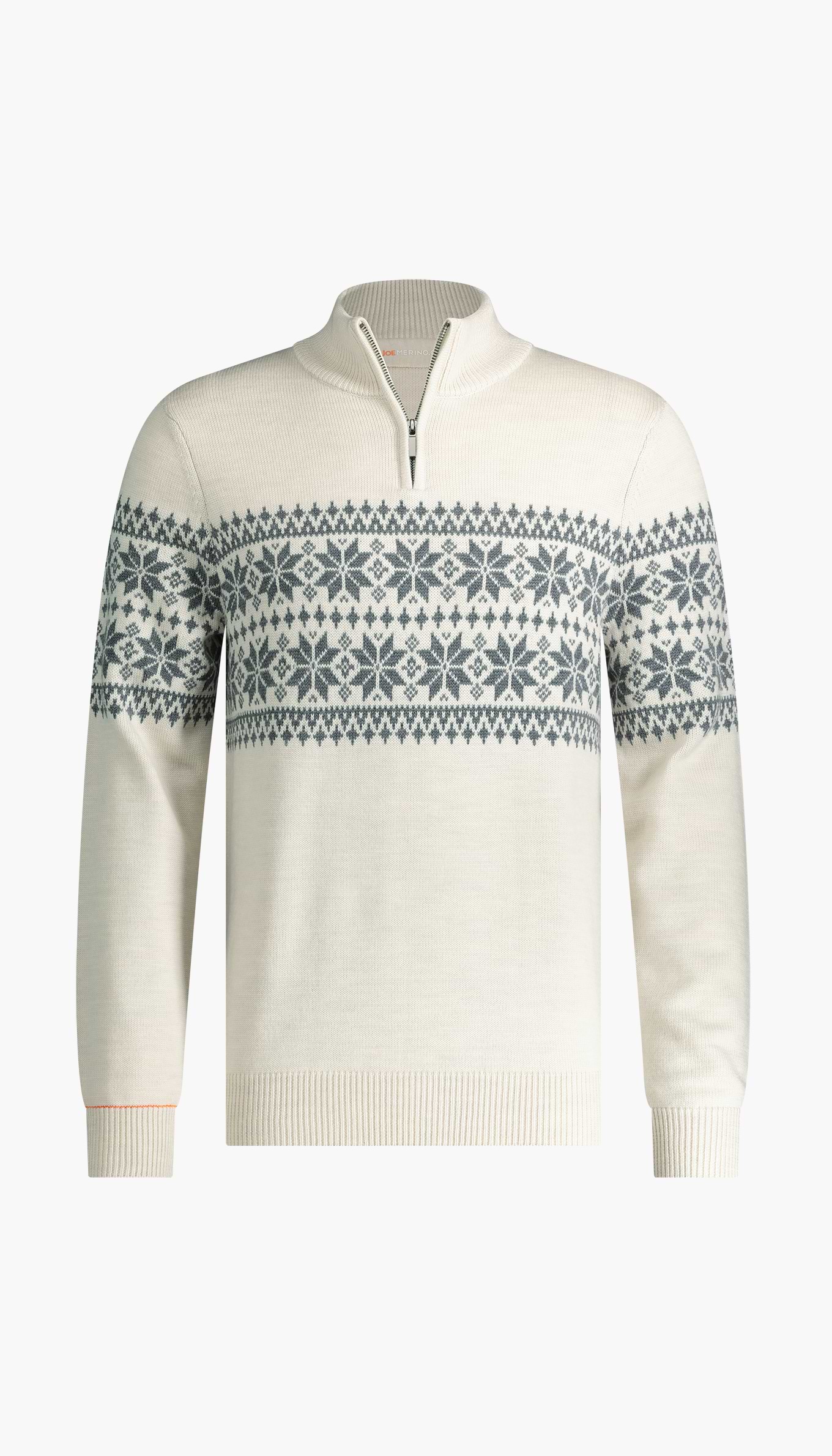 wool Christmas pullover with zip as gift