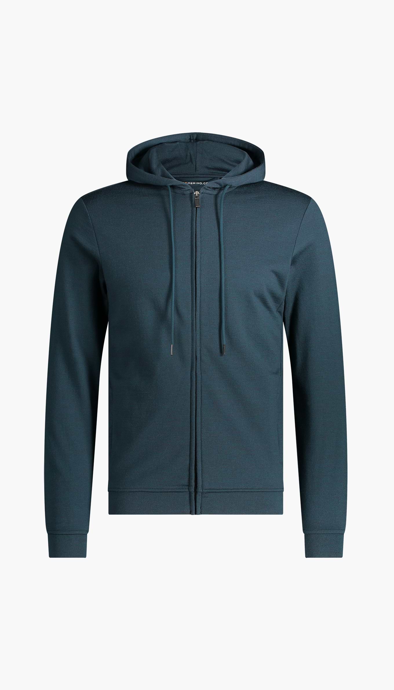 Merino hoodie with zip