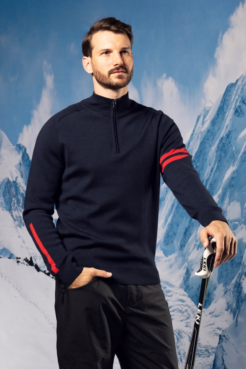 Alpine Zip Block True Navy
