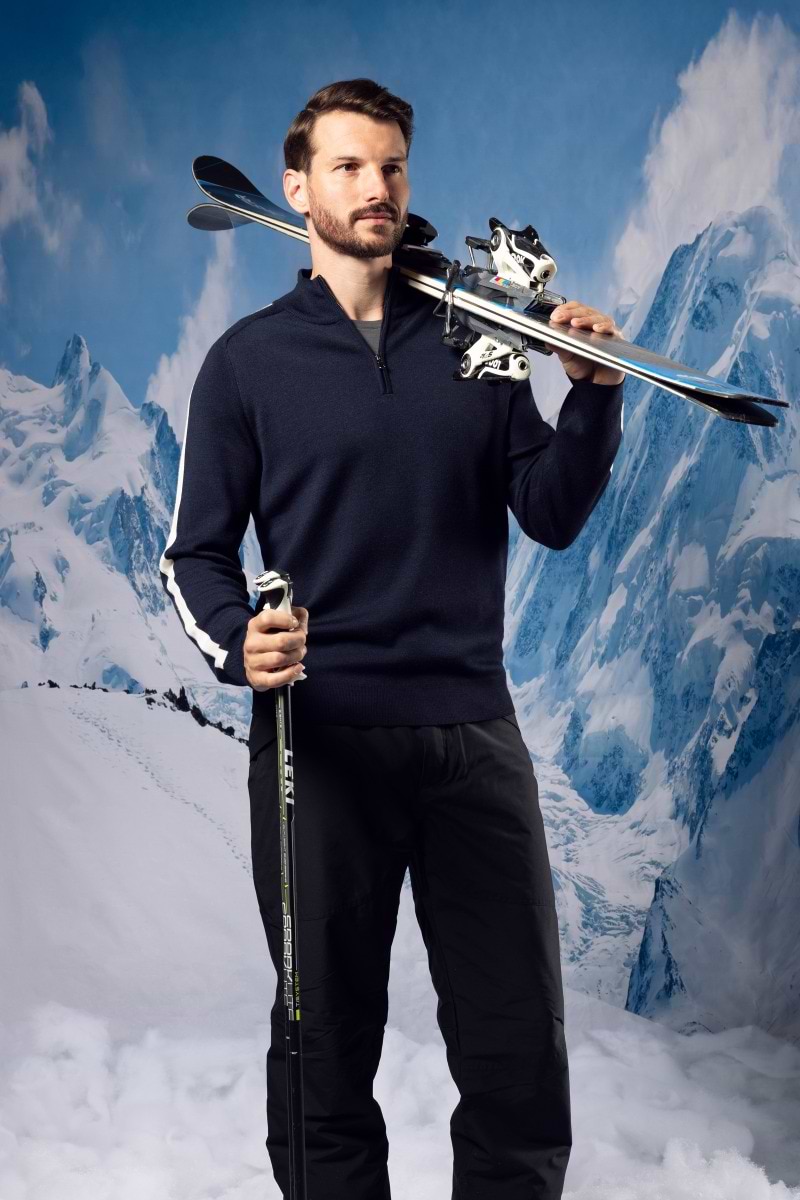 Alpine Zip Stripe True Navy
