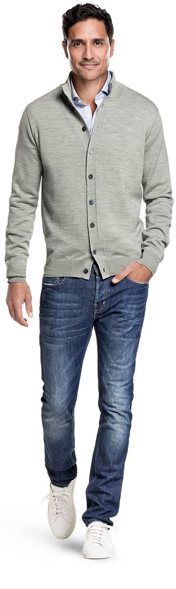 Vest Button 3D Hazy Green