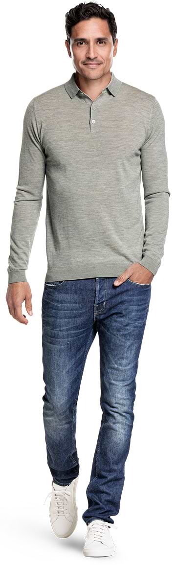 Riva Buttons Long Sleeve Hazy Green