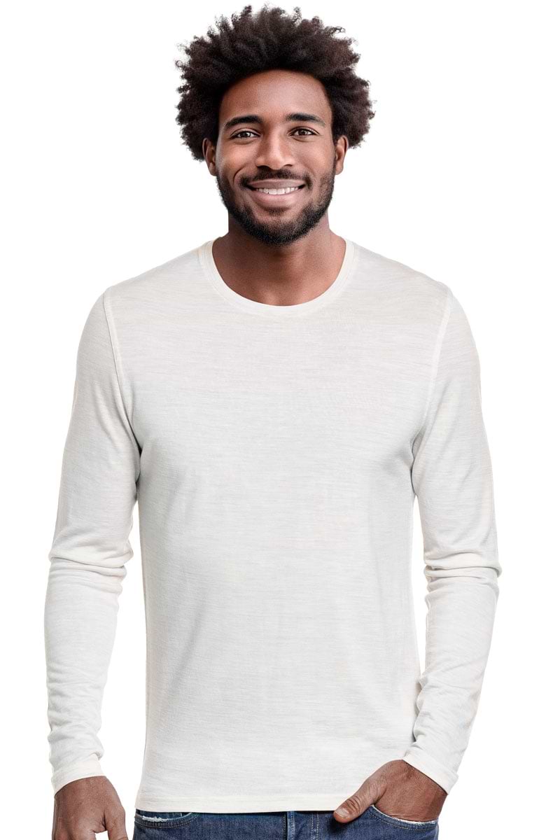 Shirt Long Sleeve Sand White