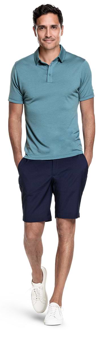 Joe Shirt Polo Short Sleeve Teal