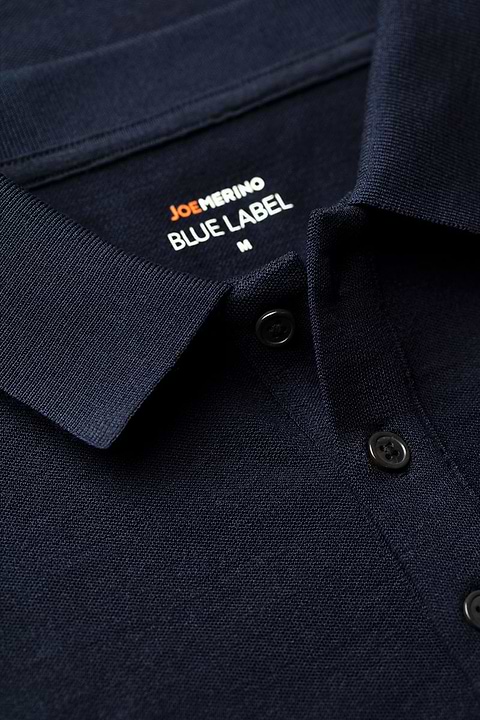Blue Label Polo Pique Navy Blue - Base Image