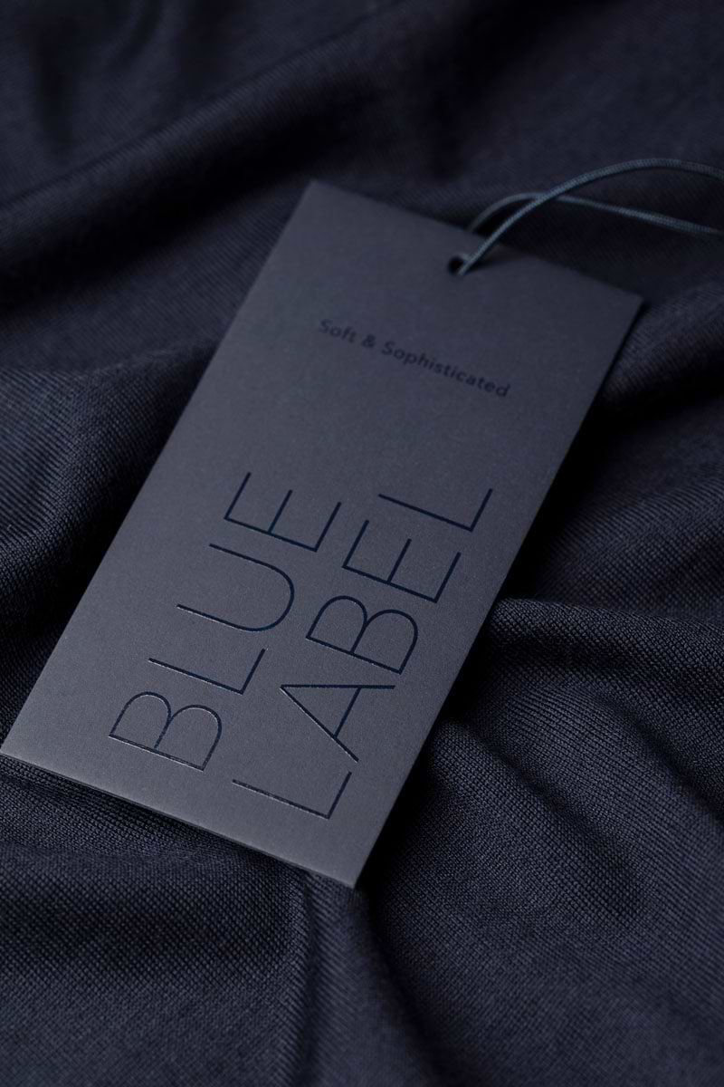 Blue Label Polo Buttons Long Sleeve Navy Blue