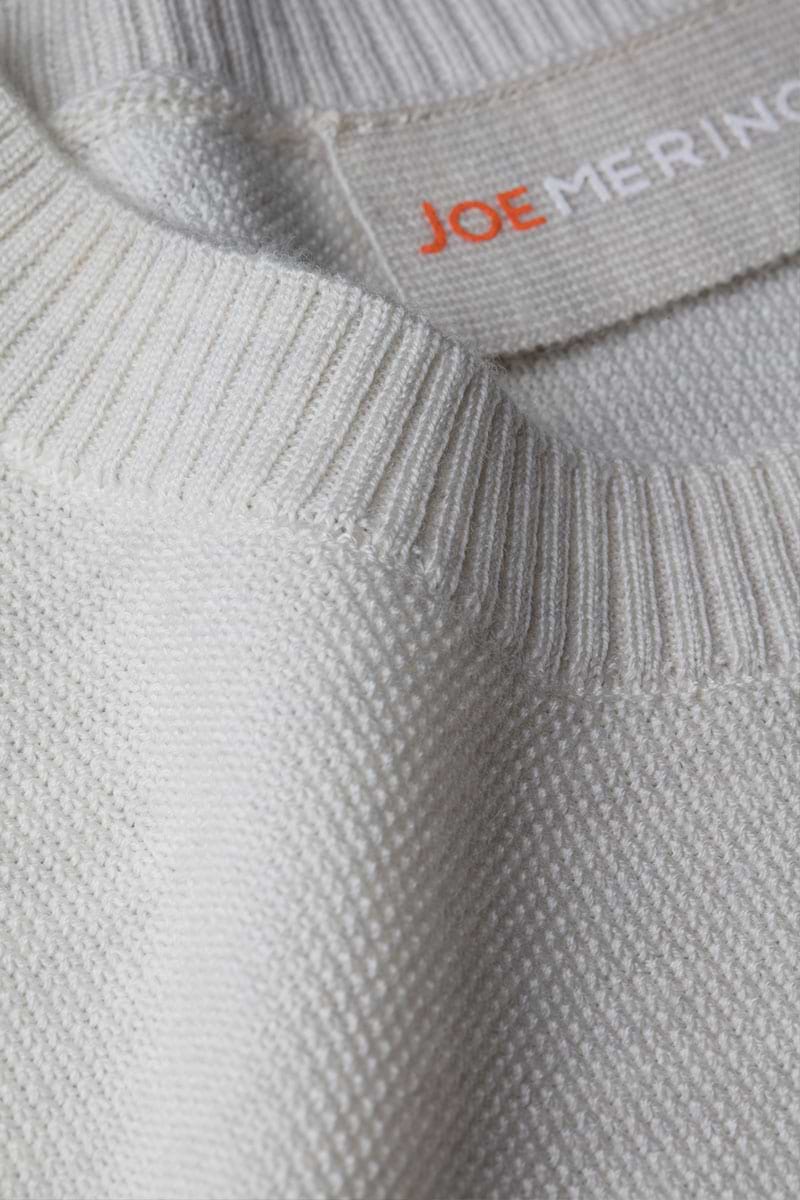 Bee Two Stripes All Over Wool White 