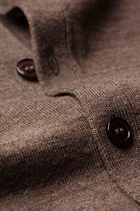 Joe Vest Undyed Brown - Base Image