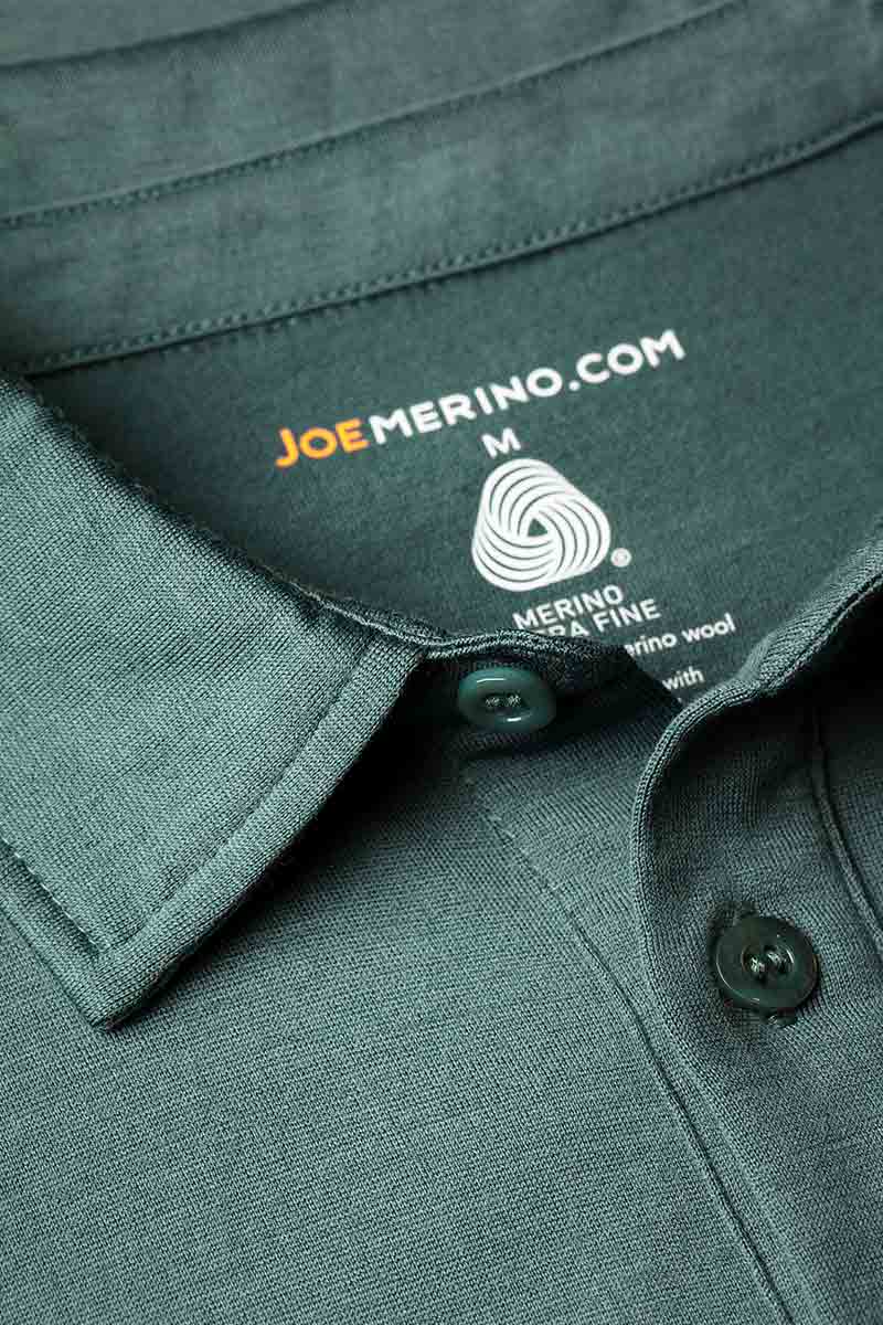 Joe Shirt Button Up Green Sage - Base Image