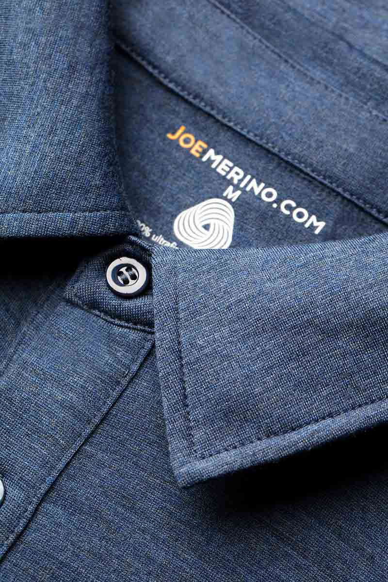 Joe Shirt Button Up Jeans Blue - Base Image