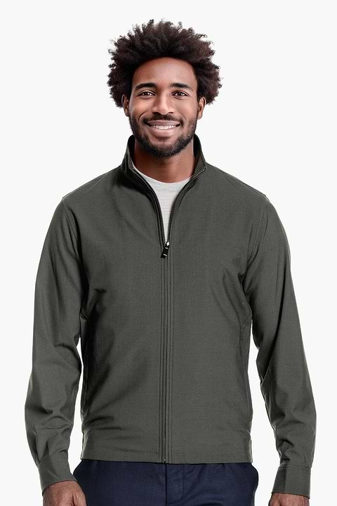 Track Jacket Kaki Grey - Base Image