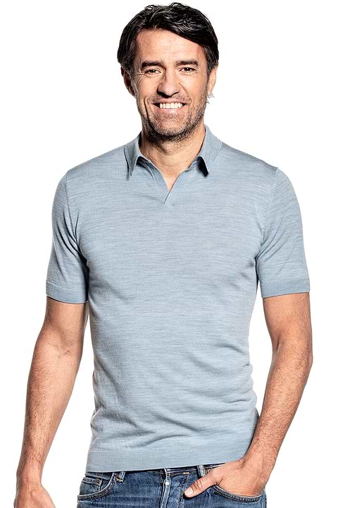 Joe Riva Short Sleeve Hazy Blue - Base Image
