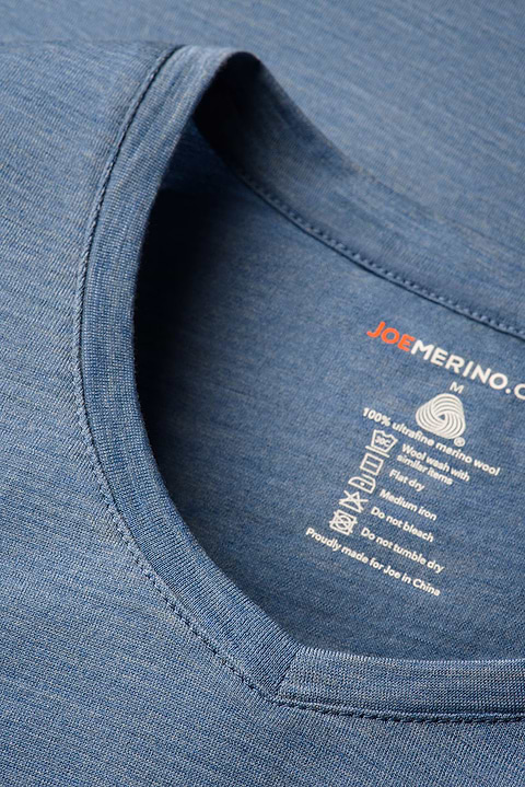 Shirt V-Neck Ice Blue - Base Image