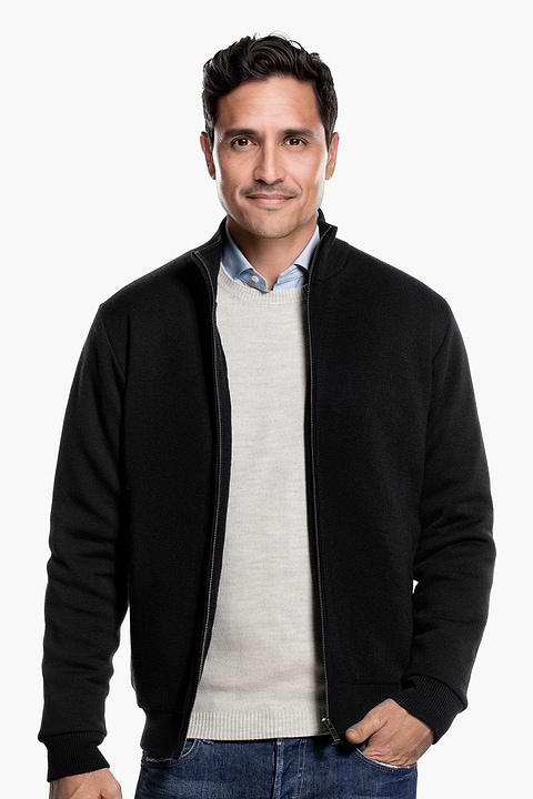 Joe Jacket Deep Black - Base Image