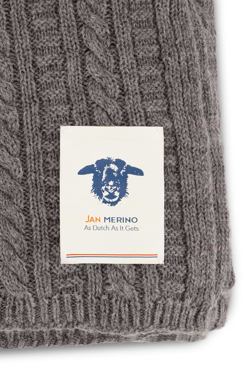 Jan Merino Kabel Deken Taupe