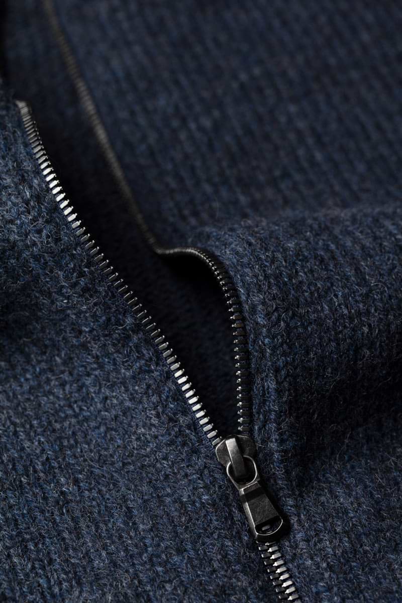 Jan Merino Vest Blauw