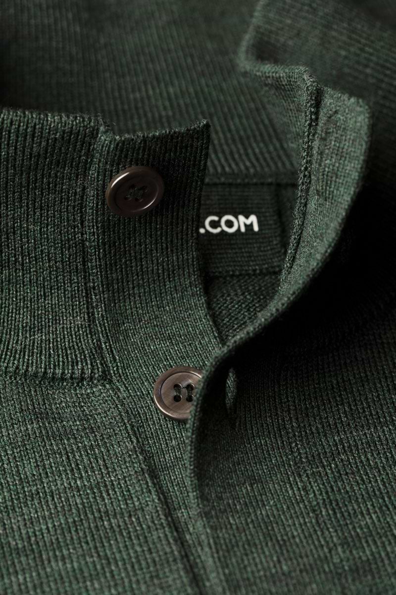 Vest Button Easy Fit British Green