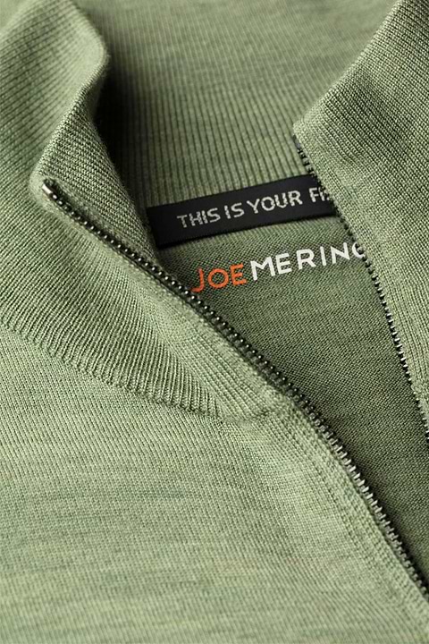 Joe Riva Cardigan Zip Agave Green - Base Image