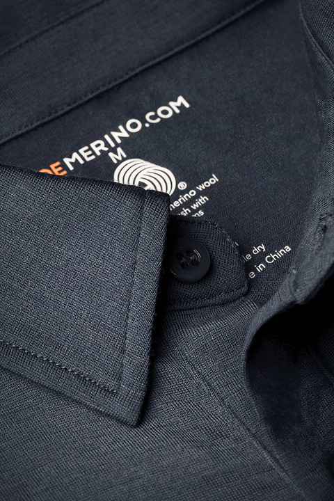 Joe Shirt Button Up Short Sleeve Dark Steel - Base Image