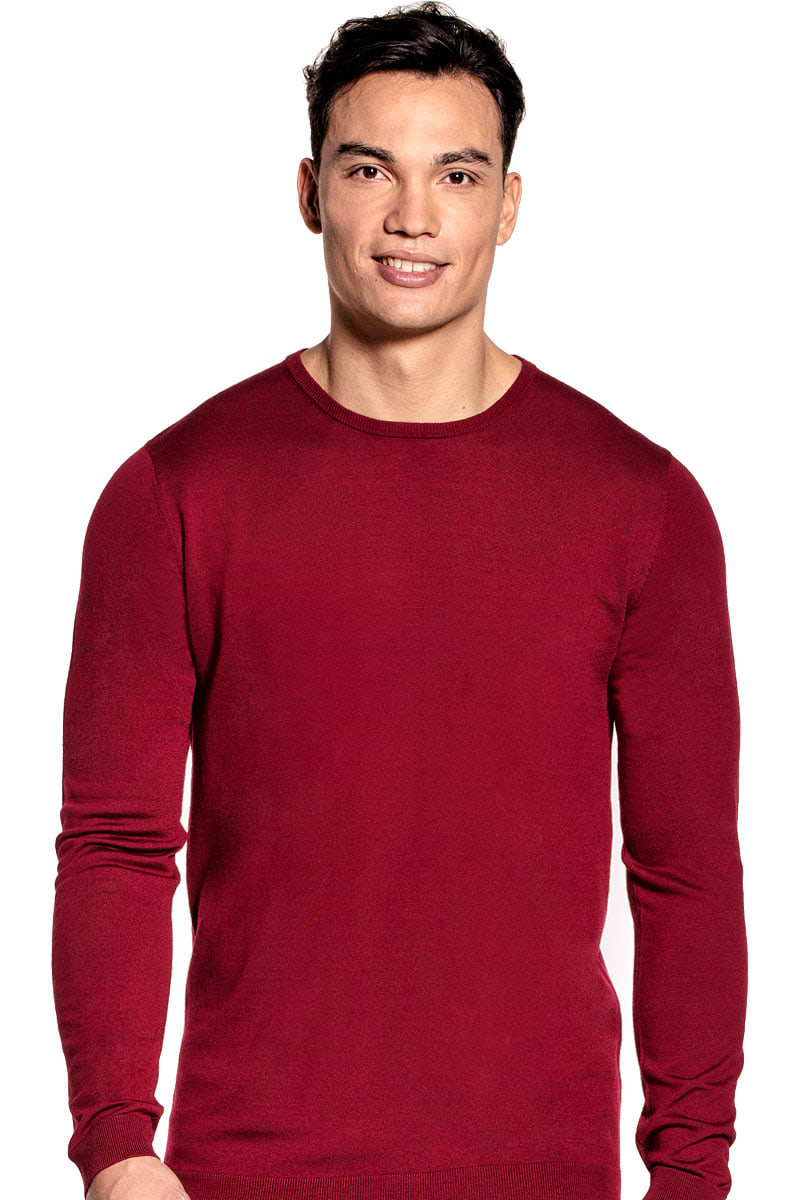 Joe Classic Crew Extra Long Burgundy Red