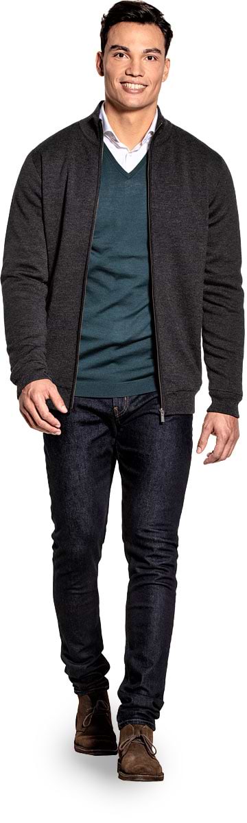 Joe Jacket Extra Long Antracite Grey