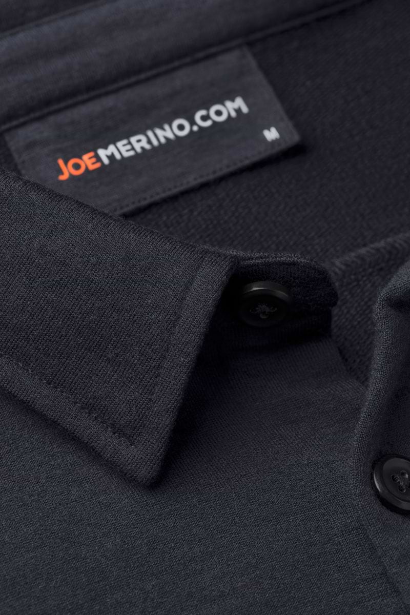 Joe Overshirt Pockets Blue Grey