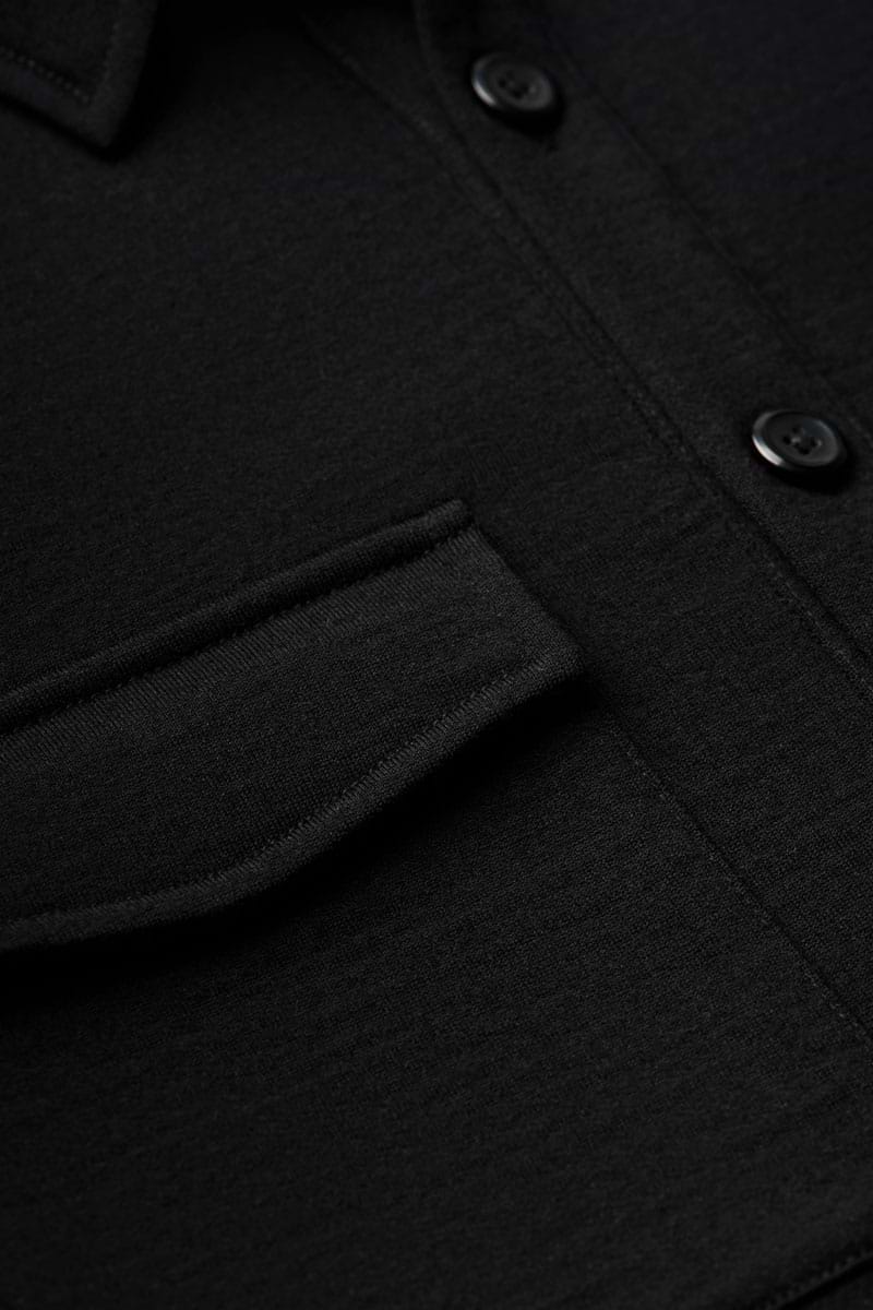 Joe Overshirt Pockets Deep Black