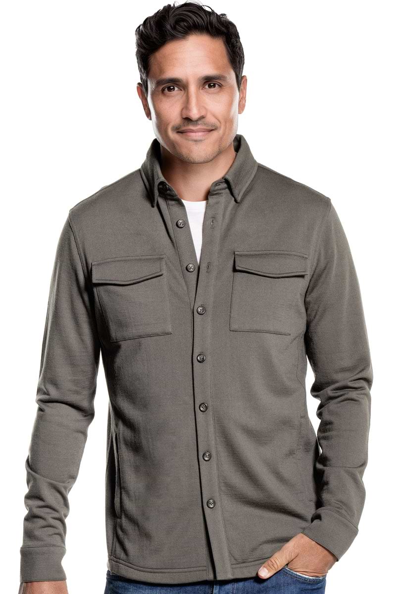 Overshirt Herren khaki
