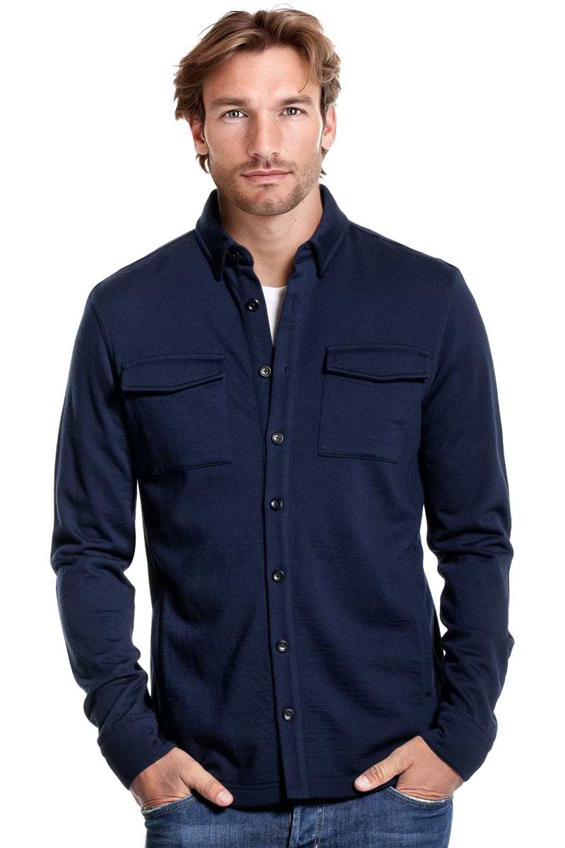 Overshirt Herren dunkelblau
