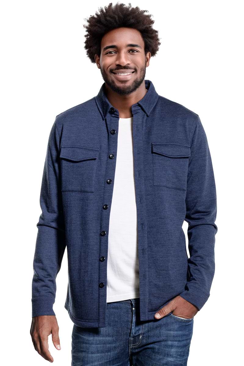 Overshirt Herren dunkelblau
