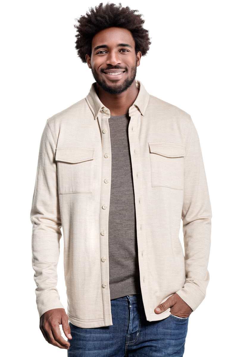 Overshirt Herren beige