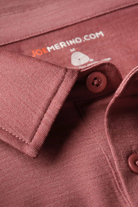 Shirt Polo Short Sleeve Peruvian Pink - Base Image