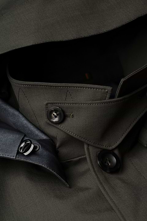 Joe Raincoat Kaki Grey - Base Image