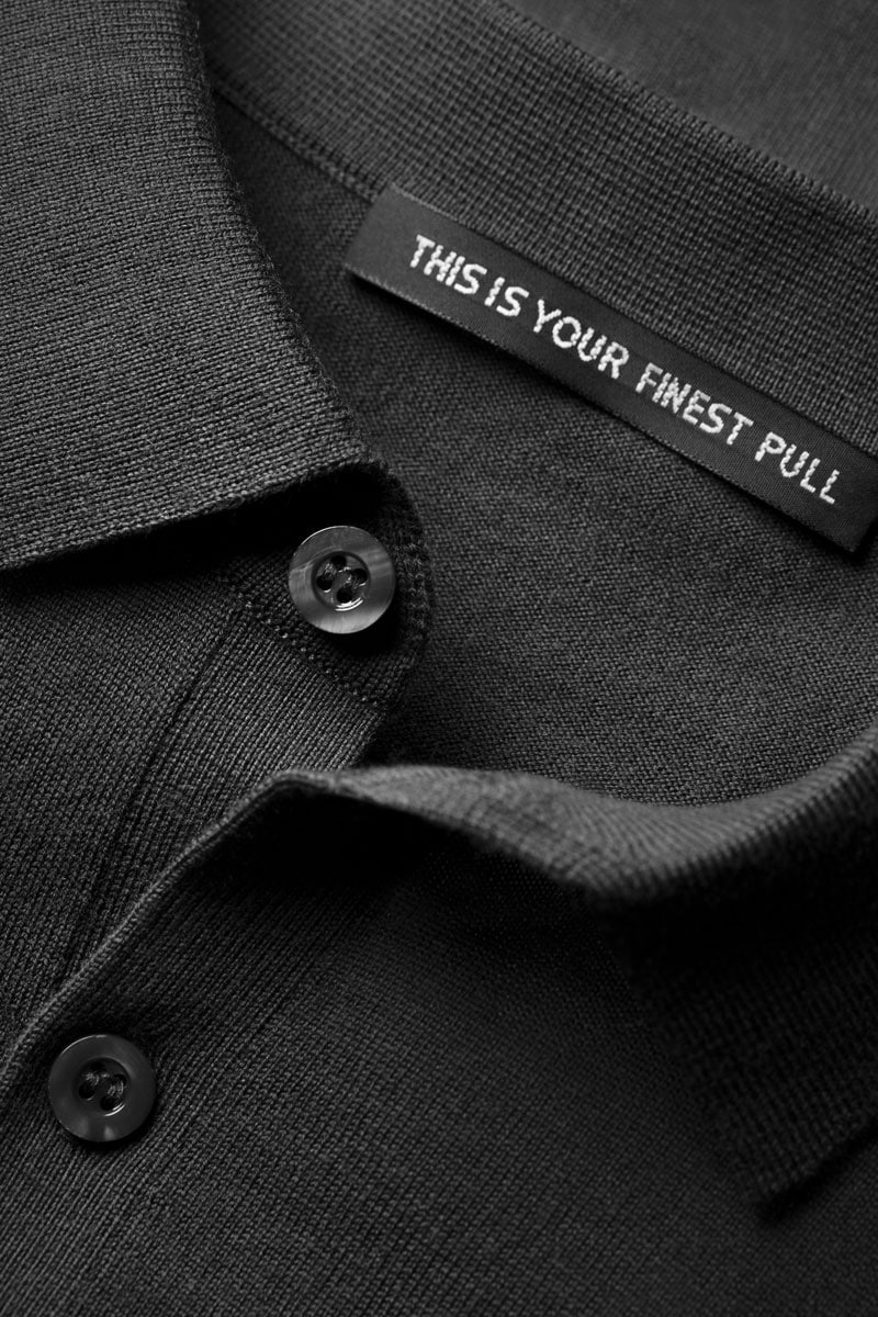 Riva Buttons Short Sleeve Antracite Grey
