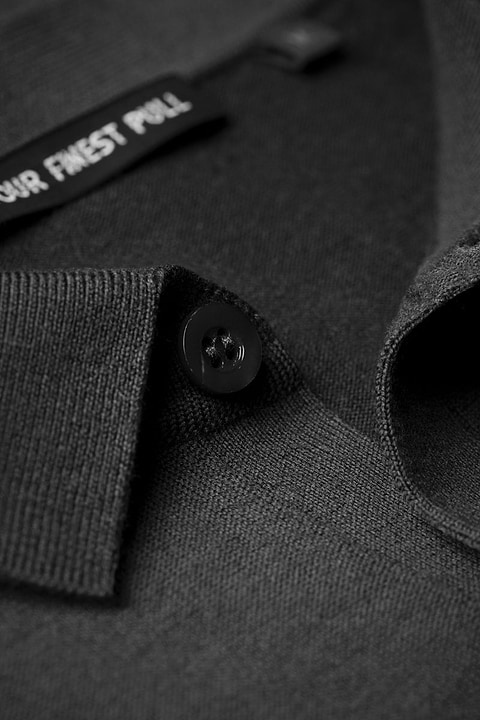 Riva Buttons Long Sleeve Antracite Grey - Base Image