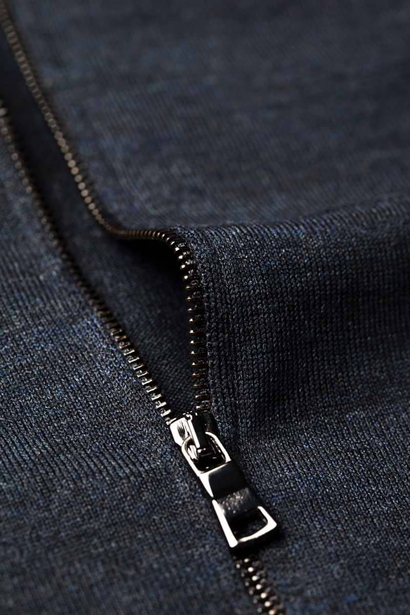 Joe Riva Cardigan Zip Blue Whale 