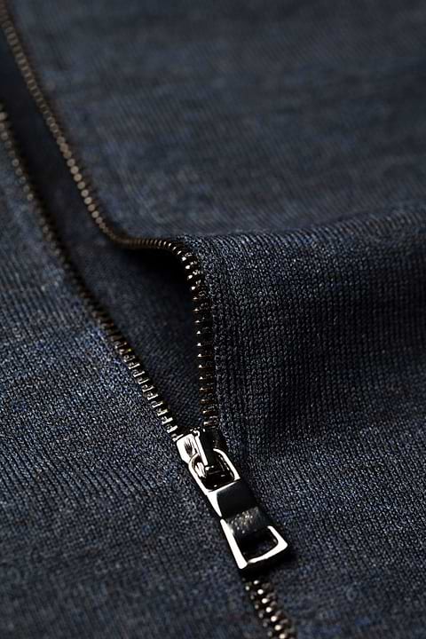Joe Riva Cardigan Zip Blue Whale  - Base Image
