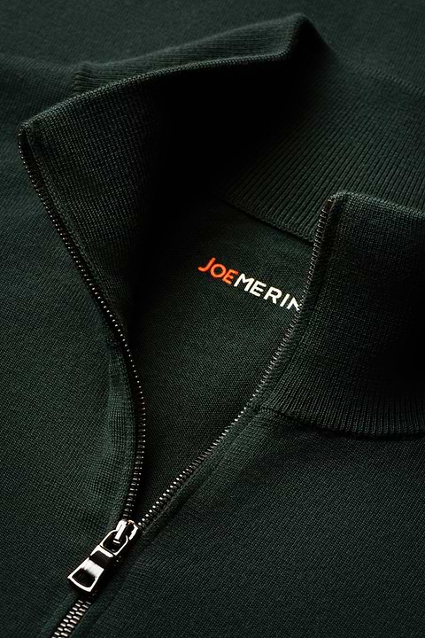 Riva Cardigan Zip Very Dark Green - Base Image