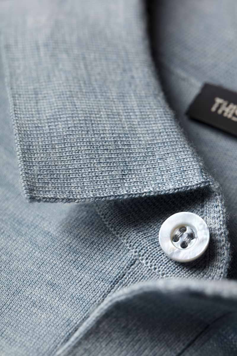 Riva Buttons Long Sleeve Hazy Blue