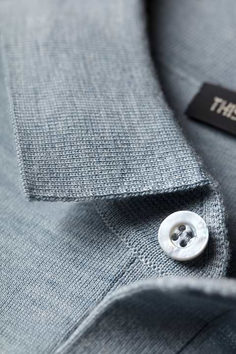 Riva Buttons Long Sleeve Hazy Blue - Base Image