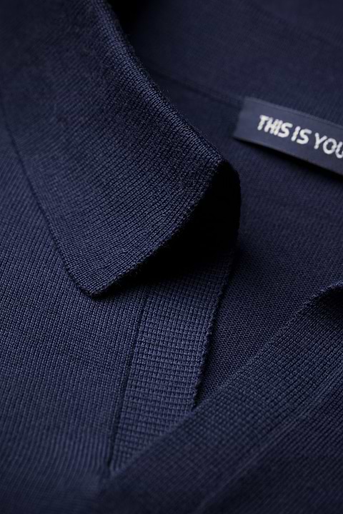 Joe Riva Long Sleeve Navy Blue - Base Image