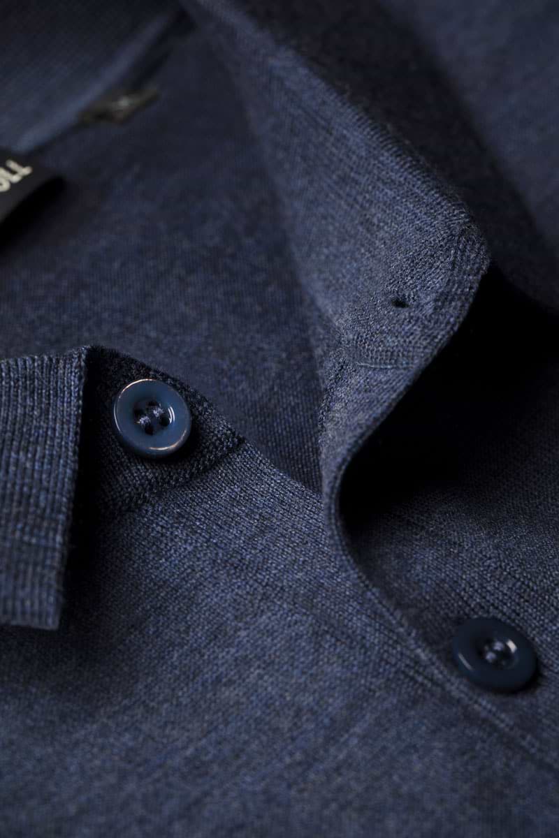 Riva Buttons Long Sleeve Summernight Navy