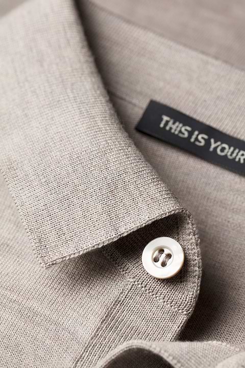 Riva Buttons Long Sleeve Windsor Beige - Base Image