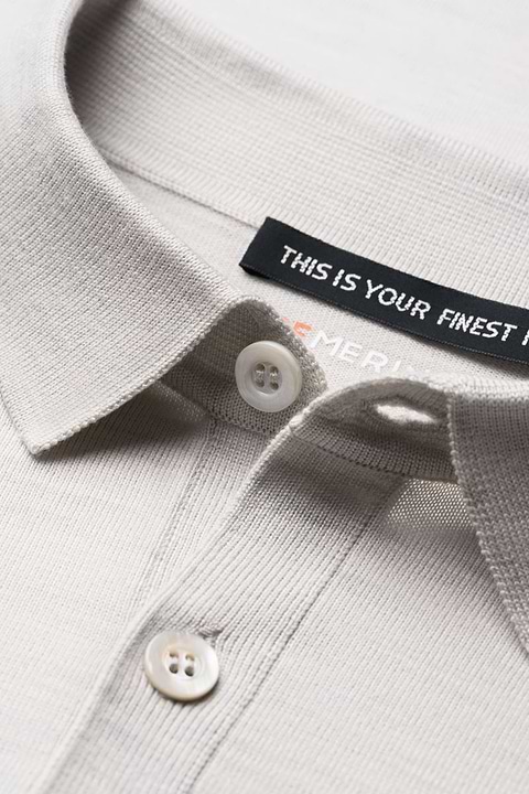 Riva Buttons Long Sleeve Clean Cement - Base Image