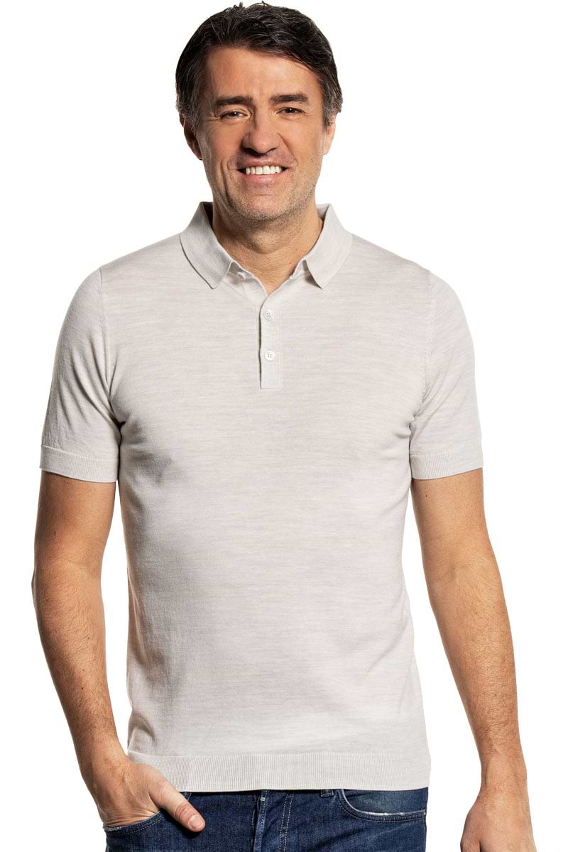 Riva Buttons Short Sleeve Clean Cement