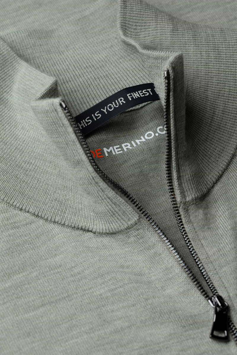 Riva Cardigan Zip Hazy Green