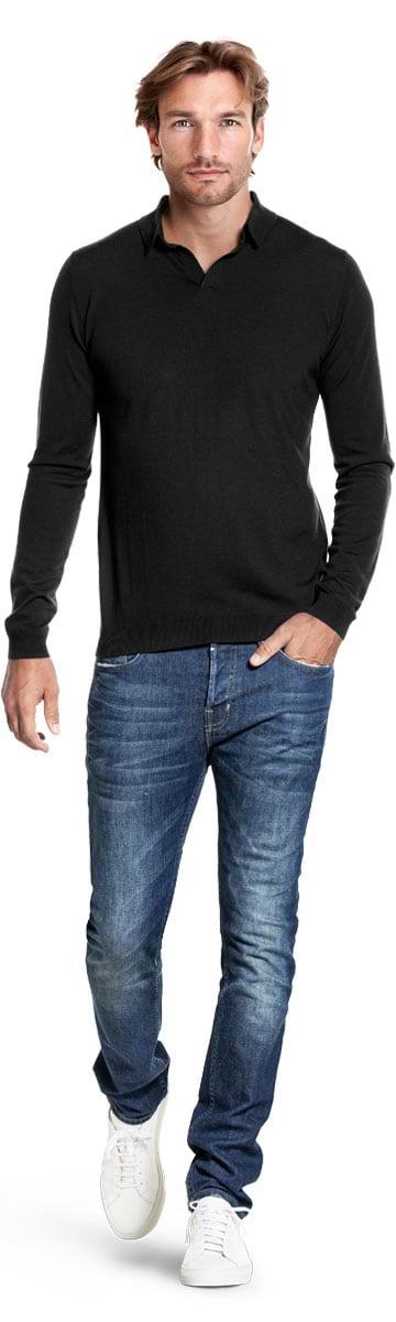 Joe Riva Long Sleeve Deep Black 